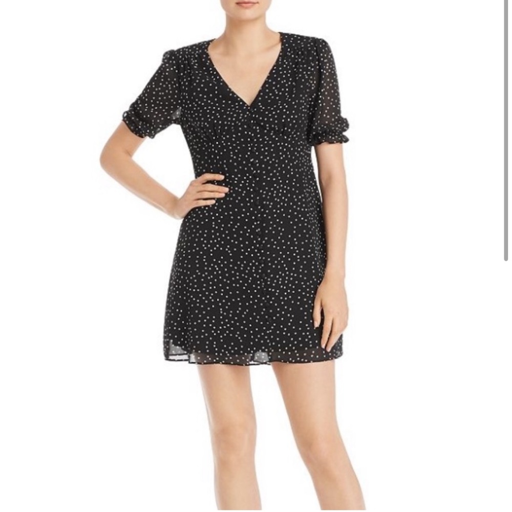 Aqua Polka Dot Mini Dress